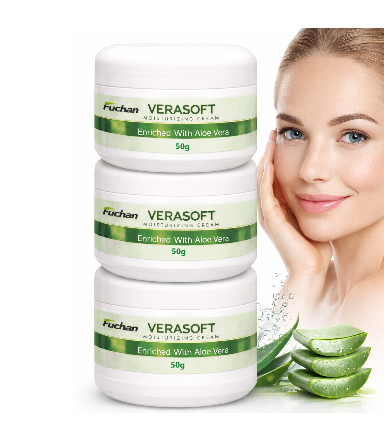 Verasoft Moisturizing Cream | Enriched with Aloe Vera | Deep Hydration & Skin Softening